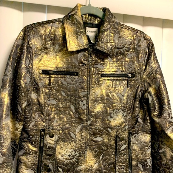chicos gold jacket